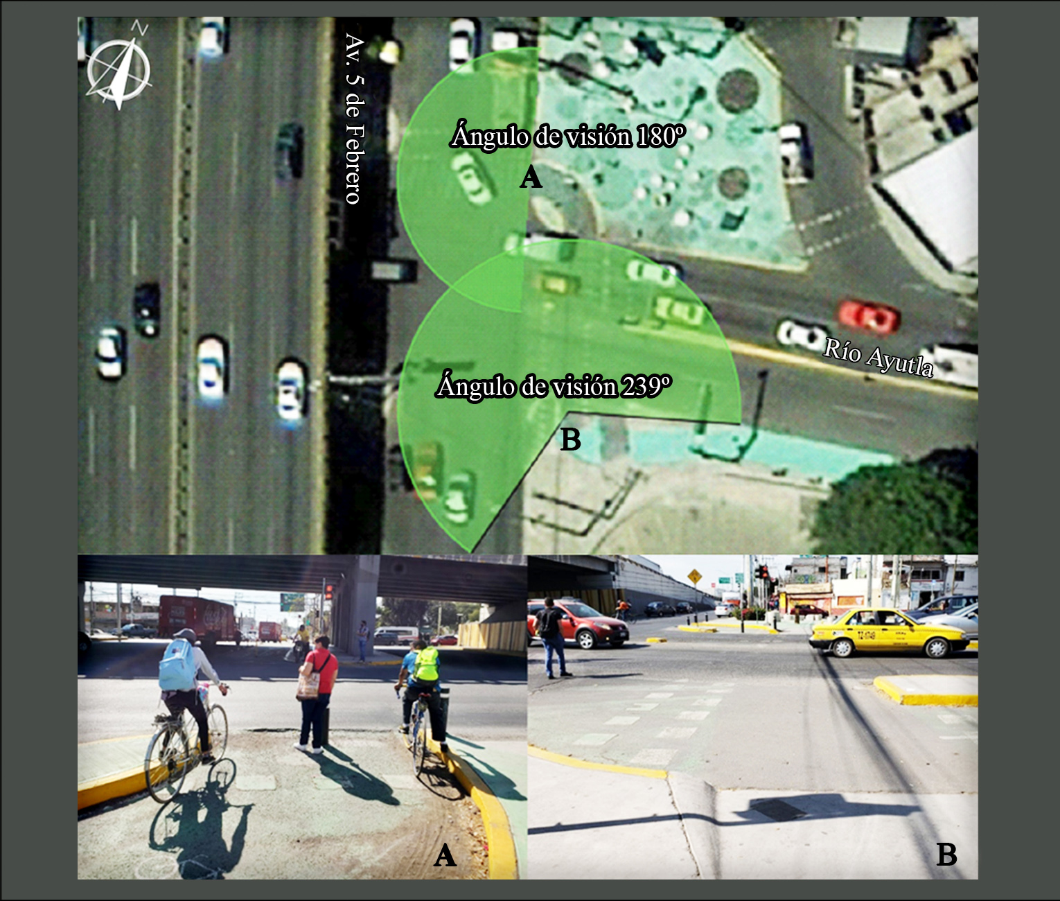 Intersección 5 de febrero/Río Ayutla