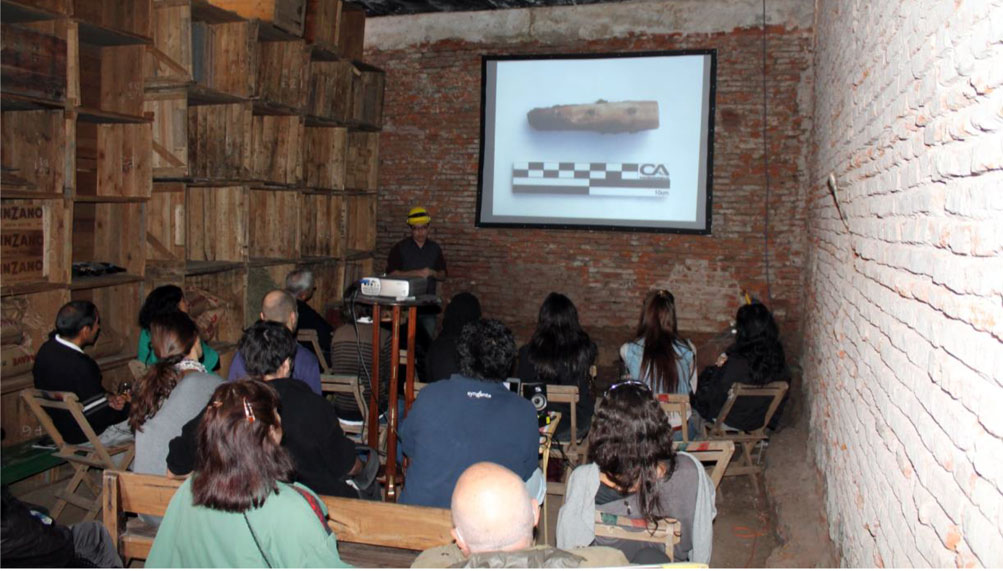 Una de las charlas sobre los trabajos arqueológicos realizados.